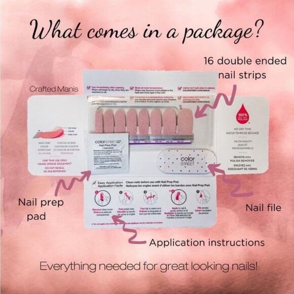 Color Street | Candied Lavender a purple glitter overlay nail strips - Picture 11 of 12